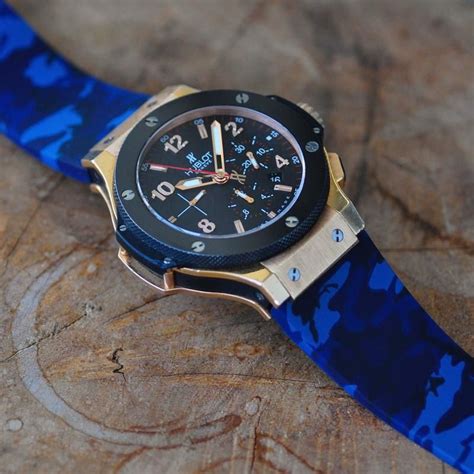 hublot rubber strap blue|hublot rubber strap price.